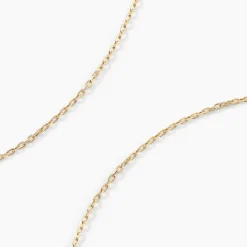 Histoire d'Or Chaîne Igoa Maille Forçat Diamantee Or Jaune