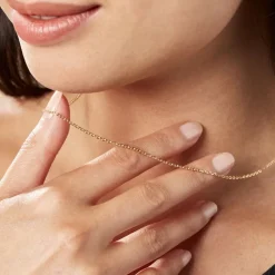 Histoire d'Or Chaîne Igoa Maille Forçat Diamantee Or Jaune