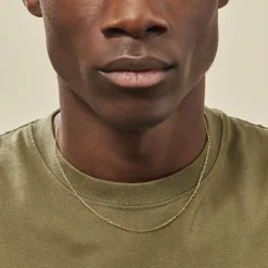 Chaîne Igoa Maille Forçat Diamantee Or Jaune-Histoire d'Or Sale