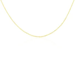 Histoire d'Or Chaîne Igoa Maille Forçat Diamantee Or Jaune