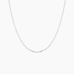 Chaîne Ilan Maille Forçat Ronde Or Blanc-Histoire d'Or Best
