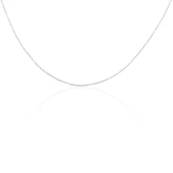 Chaîne Ilan Maille Forçat Ronde Or Blanc-Histoire d'Or Discount