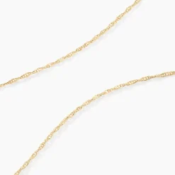 Chaîne Imanie Maille Singapour Or Jaune-Histoire d'Or Clearance