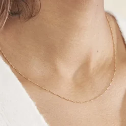 Chaîne Imanie Maille Singapour Or Jaune-Histoire d'Or Online