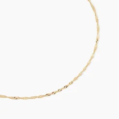 Chaîne Imanie Maille Singapour Or Jaune-Histoire d'Or Best