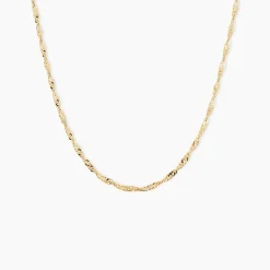 Chaîne Imanie Maille Singapour Or Jaune-Histoire d'Or Best