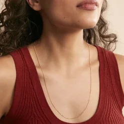 Chaîne Ixia Maille Gourmette Diamantee Or Jaune-Histoire d'Or Clearance