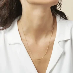 Chaîne Ixia Maille Gourmette Diamantee Or Jaune-Histoire d'Or Best