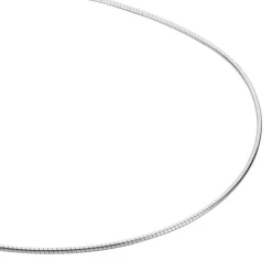 Histoire d'Or Chaîne Kassie Maille Omega Argent Blanc