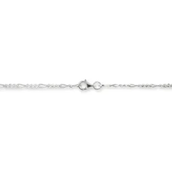 Histoire d'Or Chaîne Lyndsayae Maille Alternée 1/3 Argent Blanc