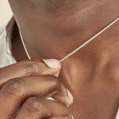 Histoire d'Or Chaîne Maille Gourmette Or Blanc