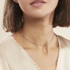 Chaîne Mayi Maile Singapour Or Blanc-Histoire d'Or Hot