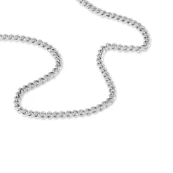 Histoire d'Or Chaîne Nairi Maille Gourmette Argent Blanc