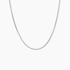 Histoire d'Or Chaîne Simineae Argent Blanc