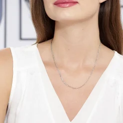 Chaîne Vivian Argent Blanc-Histoire d'Or New