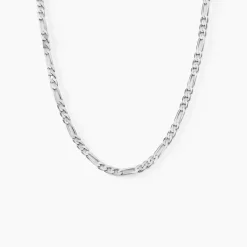 Histoire d'Or Chaîne Vivian Maille Alternee 1/3 Argent Blanc