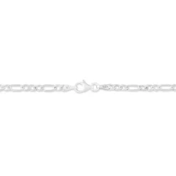 Histoire d'Or Chaîne Vivian Maille Alternee 1/3 Argent Blanc