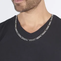 Chaîne Vivian Maille Alternee 1/3 Argent Blanc-Histoire d'Or New