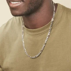 Chaîne Vivian Maille Alternee 1/3 Argent Blanc-Histoire d'Or New