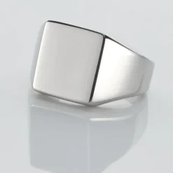 Histoire d'Or Chevaliere Acier Blanc Winebald