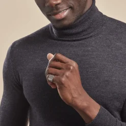 Histoire d'Or Chevaliere Acier Blanc Winebald