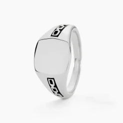 Histoire d'Or Chevaliere Argent Blanc Tarek