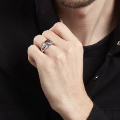 Histoire d'Or Chevaliere Argent Blanc Tarek