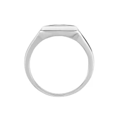 Histoire d'Or Chevalière Argent Blanc Sami