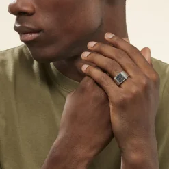 Histoire d'Or Chevalière Argent Otylia Oxydes De Zirconium