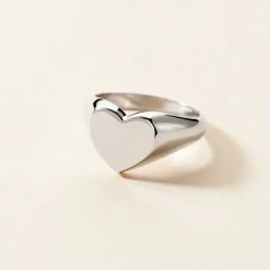 Histoire d'Or Chevalière Barbara Argent Blanc