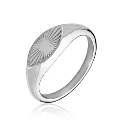 Chevalière Dalia Argent Blanc-Histoire d'Or Clearance