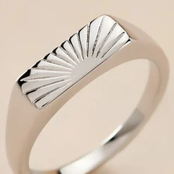 Histoire d'Or Chevalière Dotty Argent Blanc