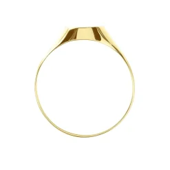 Histoire d'Or Chevalière Gerrard Ovale Diamantee Soleil Or Jaune