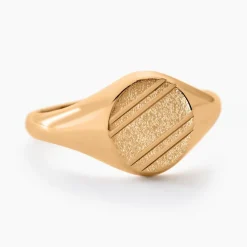 Histoire d'Or Chevalière Gregoire Plaqué Or Jaune