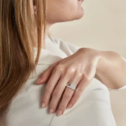 Chevalière Gringoire Argent Blanc-Histoire d'Or Outlet