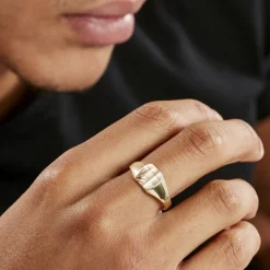 Chevalière Henry Plaque Or Jaune-Histoire d'Or Online