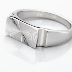 Chevalière Hosea Argent Blanc-Histoire d'Or Outlet