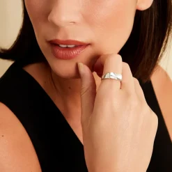 Chevalière Hosea Argent Blanc-Histoire d'Or Outlet