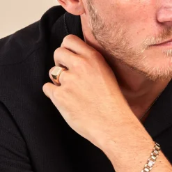 Histoire d'Or Chevalière Jackson Or Jaune