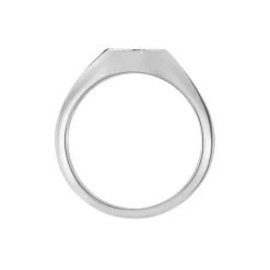 Histoire d'Or Chevalière Jima Argent Blanc