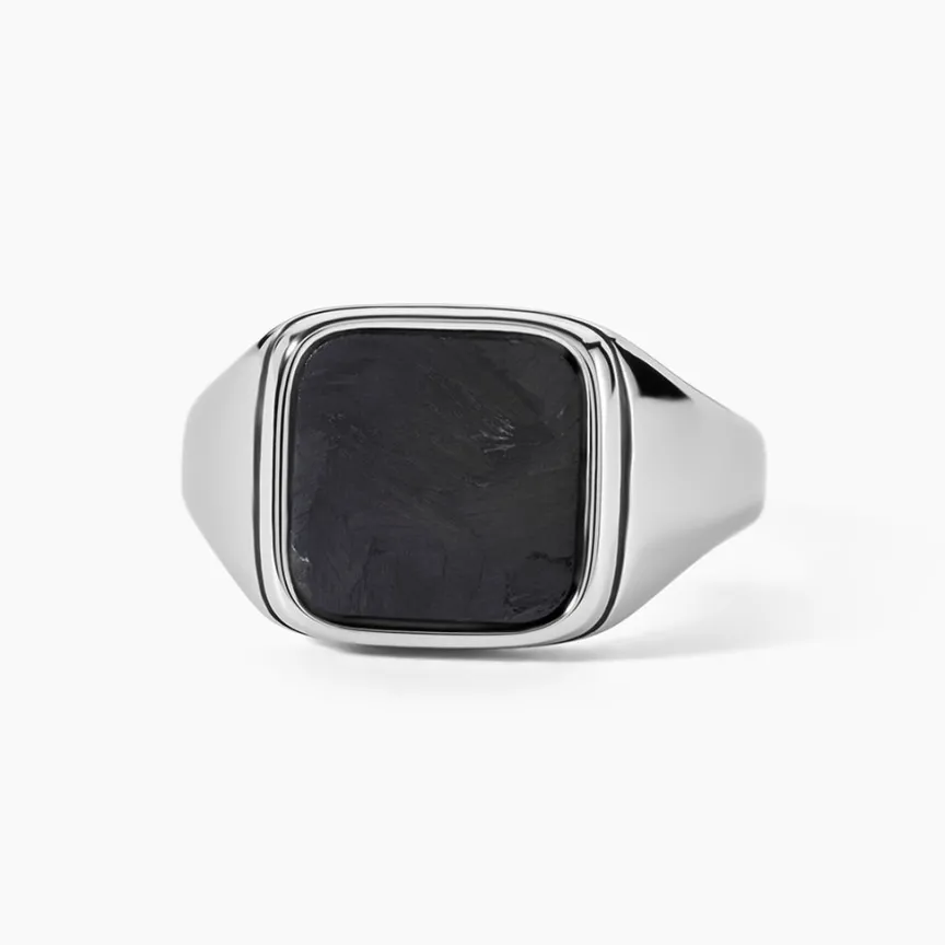 Chevalière Jeremiah Acier Argenté-JOURDAN Clearance