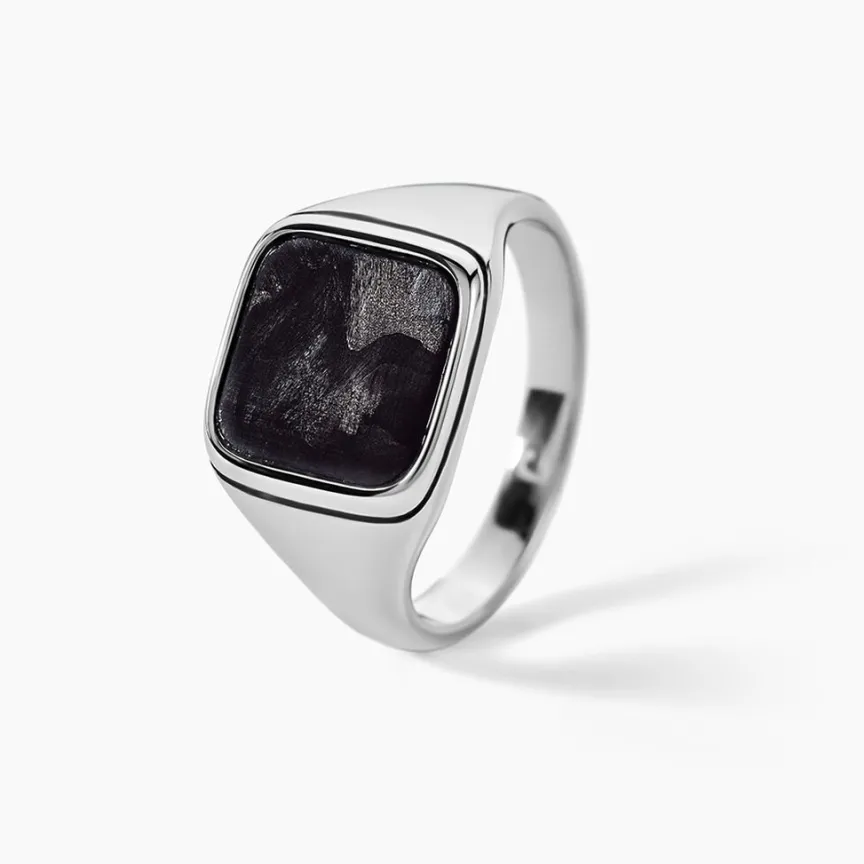 Chevalière Jeremiah Acier Argenté-JOURDAN Clearance