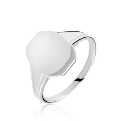 Histoire d'Or Chevalière Kaleo Argent Blanc