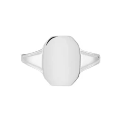 Histoire d'Or Chevalière Kaleo Argent Blanc