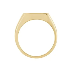 Chevalière Kauai Plaqué Or Jaune Pierre De Synthese-Histoire d'Or Hot