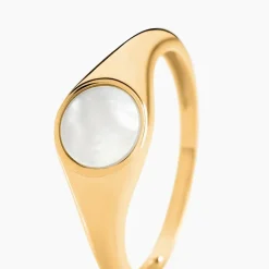 Chevalière Kent Or Jaune Nacre-Histoire d'Or Sale