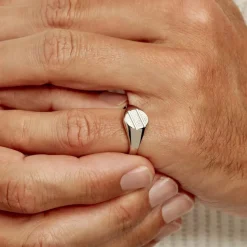 Histoire d'Or Chevalière Kety Argent Blanc