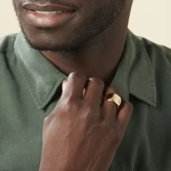 Chevalière Leoncette Plaqué Or Jaune-Histoire d'Or Discount