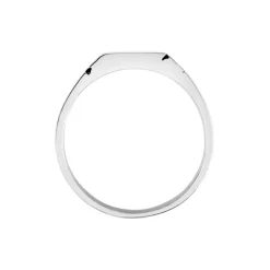 Histoire d'Or Chevalière Luka Argent Blanc