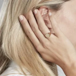 Chevalière Malcolm Carree Or Jaune Oxyde De Zirconium-Histoire d'Or Outlet